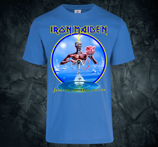 Iron Maiden - Seventh Son Of A Seventh Son          Color:Azul Celeste