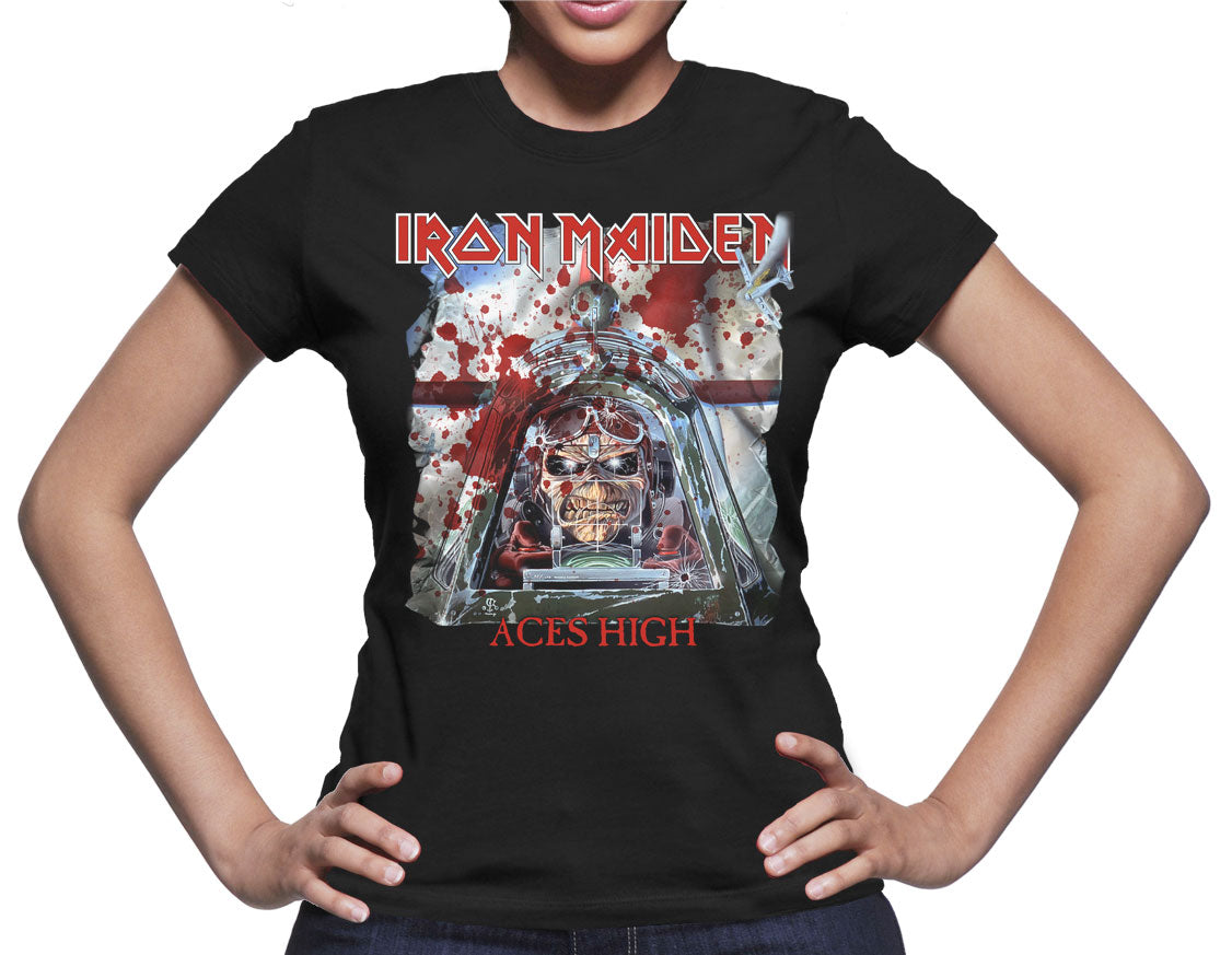 Iron Maiden - Aces High          Color:Negro